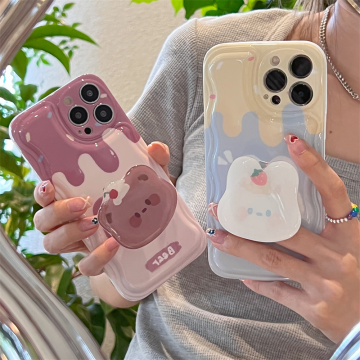 Cherry Bear Strawberry Bunny iPhone Case