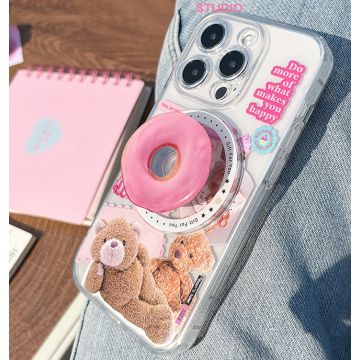 Magsafe Retro Bear Donut iPhone Case