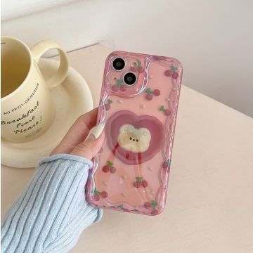 Laser Cheery Bear iPhone Case