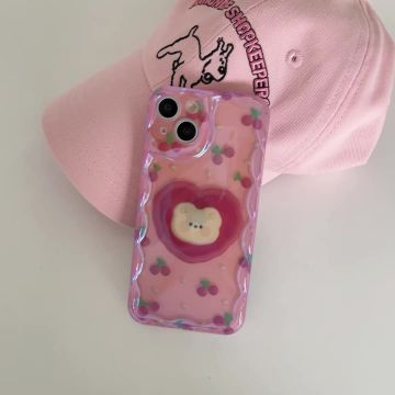 Laser Cheery Bear iPhone Case