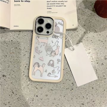 Cartoon Hand Draw Cat iPhone Case