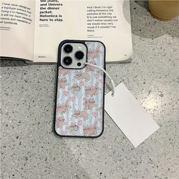 Cute Blue Cat iPhone Case