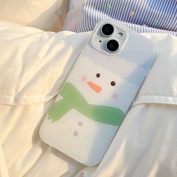 Winter Snowman Scarf iPhone Case