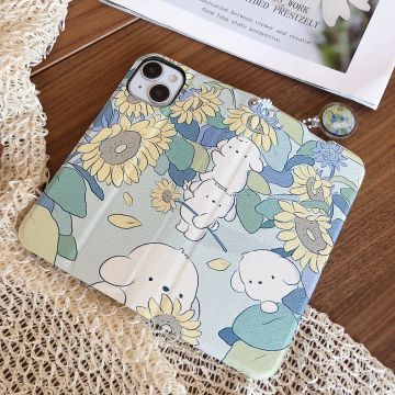 Sunflower Tulip Bunny Puppy Wallet Phone Case