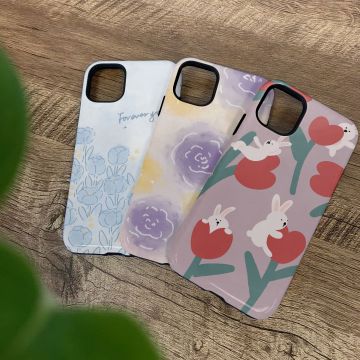 Bunny Blossom Trio Phone Case