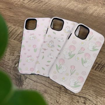 Floral Tulip Bunny Phone Case