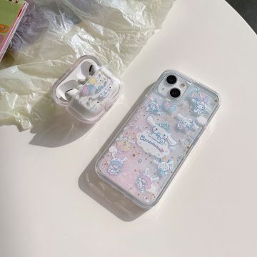 Cinnamoroll Liquid Glitter iPhone Case