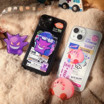 Cute Kirby Gengar Ticket Design Phone Case