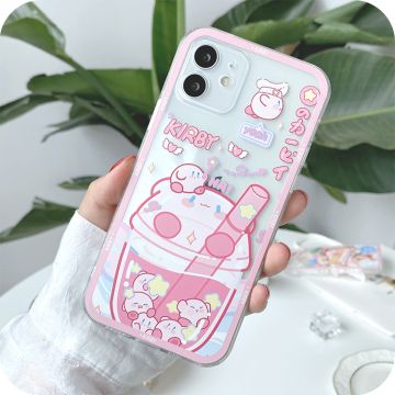 Cute Kirby Milk Tea iPhone Case