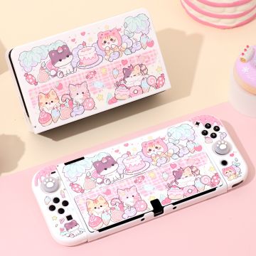 Cute Kitten Cake Party Nintendo Switch Case