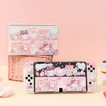 Cute Kitten Cake Party Nintendo Switch Case