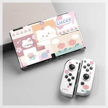 Cute Tulip Bear Nintendo Switch Carrying Case