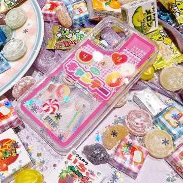 Japanese Sweet Candies Glitter iPhone Case