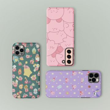 Cute Kirby Partten Japan Anime Phone Case