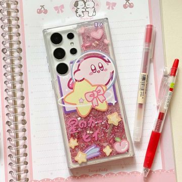 Kirby Star Glitter Android Phone Case