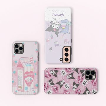 Rock Cinnamoroll Kuromi Japan Anime Phone Case