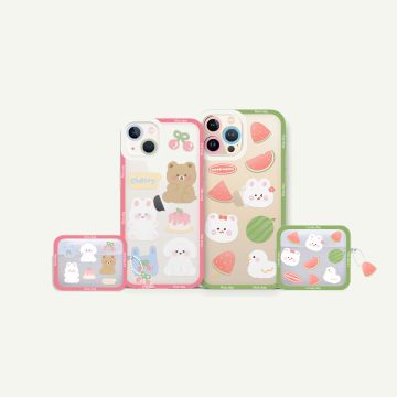 Watermelon Cake Bunny Phone Case