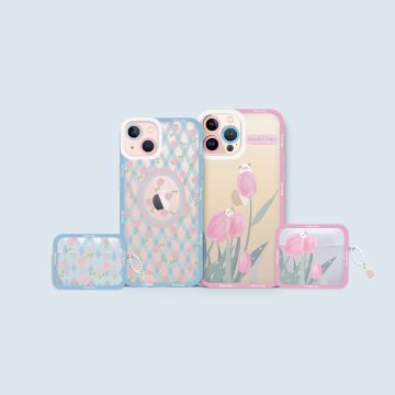 Tulips Bunny Flower Phone Case