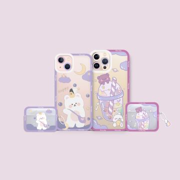 Happy Night Bear Phone Case