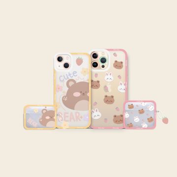 Cute Bear Strawberry Phone Case