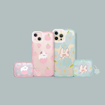 Flowers Peaches Bunny Phone Case