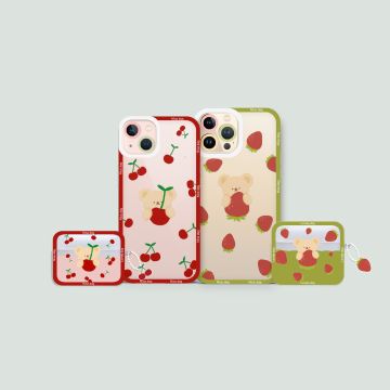 Cherry Strawberry Bear Phone Case