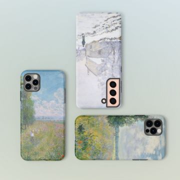 Meadow with Poplars Art Monet Phone case