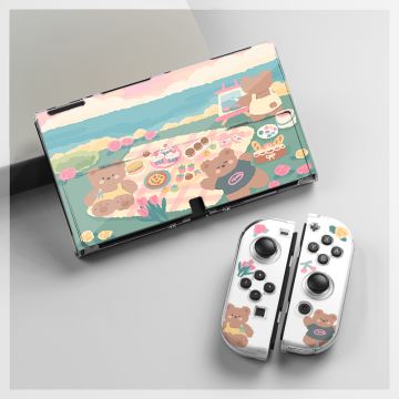 Picnic Bear Bunny Nintendo Switch Carrying Case