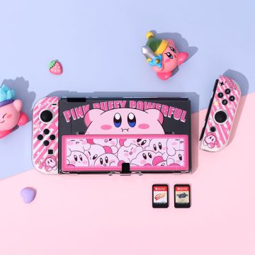 Pink Kirby Star Nintendo Switch Case