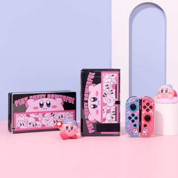 Pink Kirby Star Nintendo Switch Case