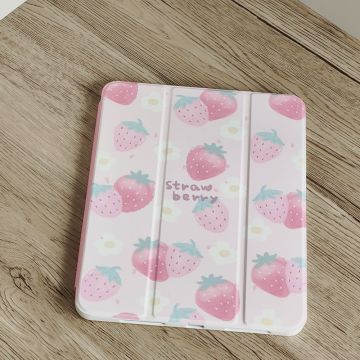 Watercolor Strawberry iPad Kindel Case