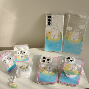 Summer Swimming Bunny Headphone Case