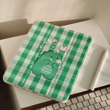 Peach Little Dinosaur iPad Kindel Case