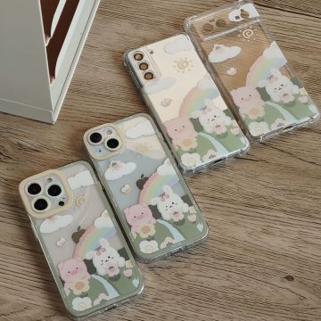 Rainbow Piggy Bunny Phone Case