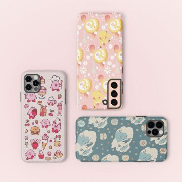 Kirby Doodle Pattern Phone Case