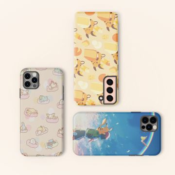 Sleepy Kawaii Psyduck Phone Case