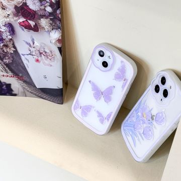 Purple Orchid Butterfly iPhone Case