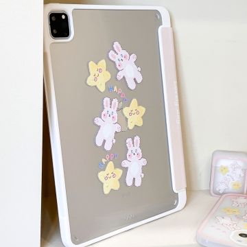 Plaid Bunny Stars iPad Case