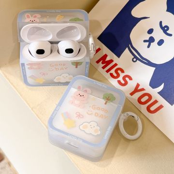 Bunny Clouds Pattern Airpods Case