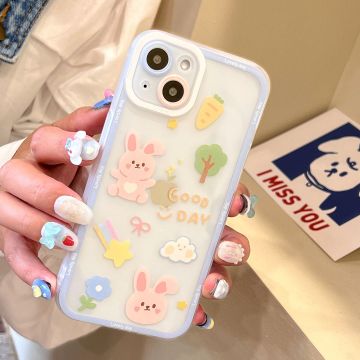 Bunny Clouds Pattern iPhone Case