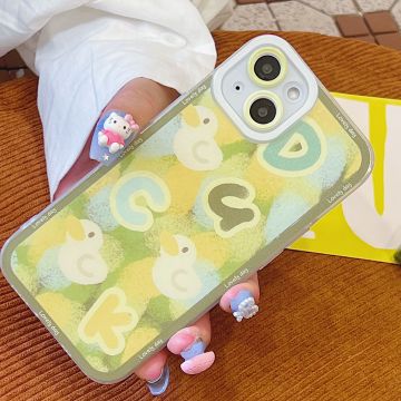 Duck Gradient Swimming iPhone Case