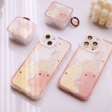 Cute Lovely Bunny Friends iPhone Case