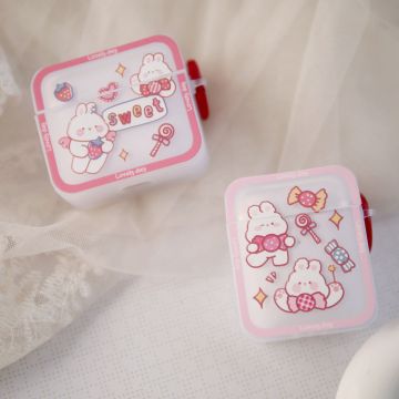 Cute Candy Angel Bunny Airpods Case