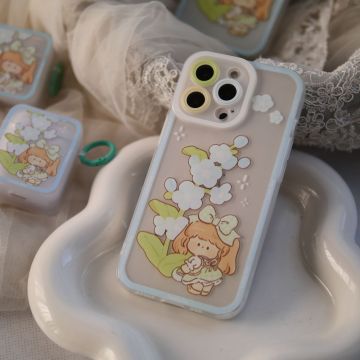 Lovely Flower Bow Girl iPhone Case