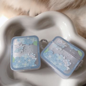 Summer Hydrangea Bunny Fairy Airpods Case