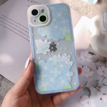 Summer Hydrangea Bunny Fairy iPhone Case