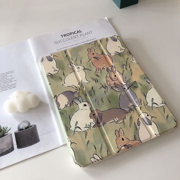 Spring Bunny Pattern iPad Case