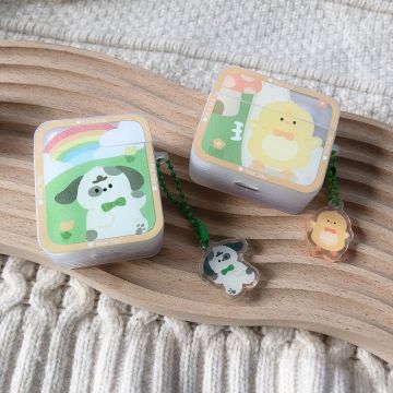 Puppy Rainbow Picnic Airpods Case