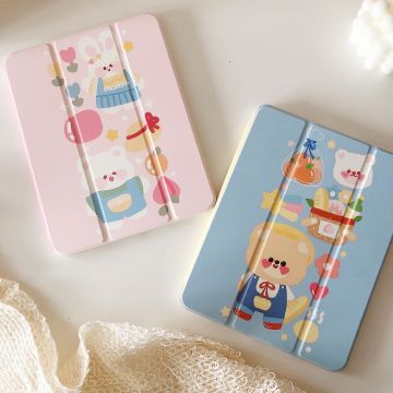 Couple Bunny Bear iPad Case