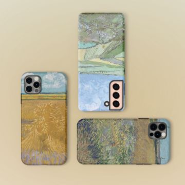 Wheat Field with Sheaves Art Van Gogh Phone Case